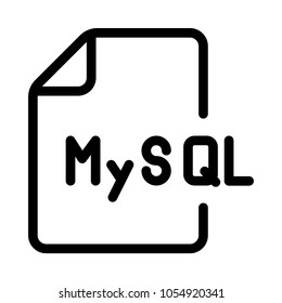 my SQL file  vector icon