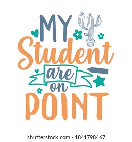 My student are on point SVG vector arts.