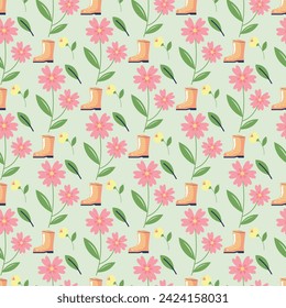 My Sunny Garden Seamless Vector Pattern Design