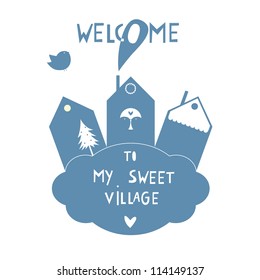 my sweet village sticker