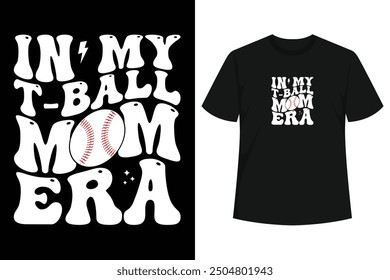 In My T-Ball Mom Era is the perfect design for baseball moms to proudly wear on their son's game and practice days. Your son will be happy to receive support and encouragement from you in the stands.