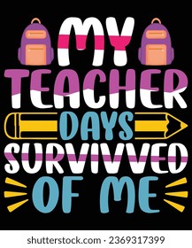 My teacher day t shirt design template