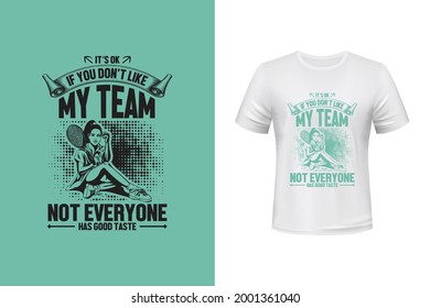 My Team Vector T Shirt Design