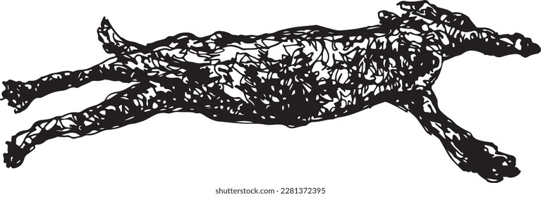 Mein thailändisches Katzenmuster Zieht mit einem schwarzen Stift.