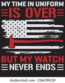 my time in uniform is over