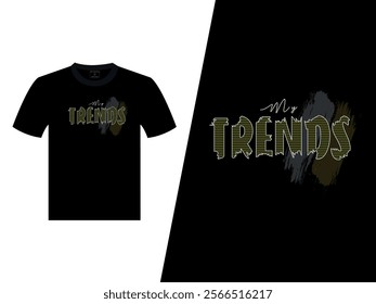 My Trends Abstract T Shirt Print Design 