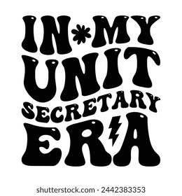 in My Unit Secretary Era    wavy groovy design