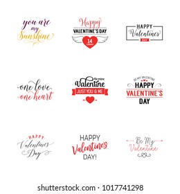 My Valentine lettering set