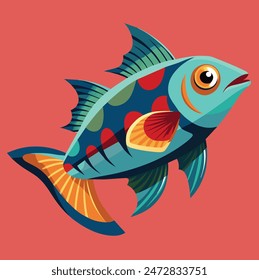 my vector art fish image