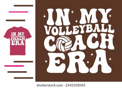 No meu design de camisa da era do treinador de vôlei