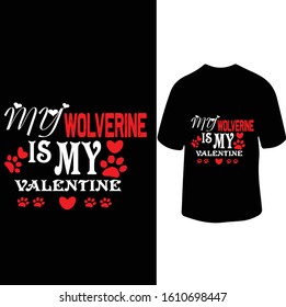 My Wolverine My Valentine Valentine Wolverine Stock Vector (Royalty ...