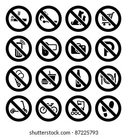  My works (vectors) in this series:
http://www.shutterstock.com/sets/74733-set-prohibited-symbols-black.html?rid=512323