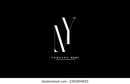 MY, YM Abstract Letters Logo Monogram