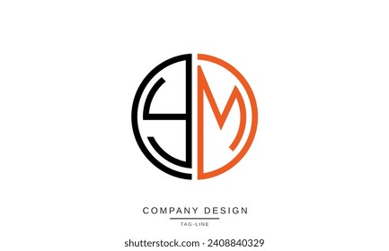MY, YM, Abstract Letters Logo Monogram