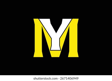 ILUSTRACIÓN VECTORIAL del logotipo de MY, YM Business