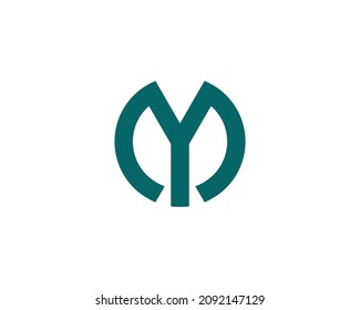 Meine YM Logo-Design-Vektorvorlage