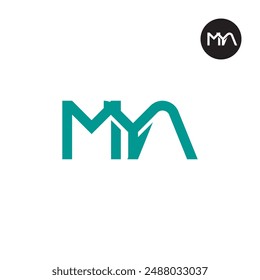 MYA Logo Letter Monogram Design