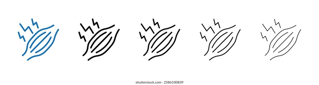 Myalgia icon Outline vector logo for web ui