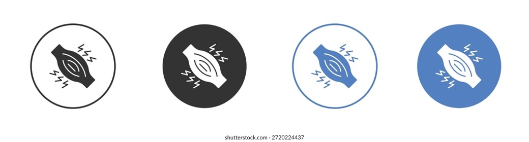 Icono de la mialgia para el Diseño web. pixel iconos planos perfectos