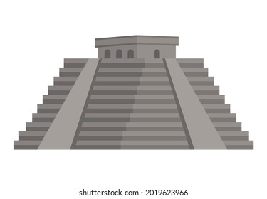 Myan Pyramid Landmark Mexican Icon