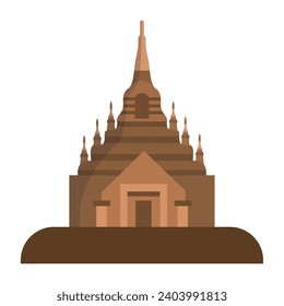 myanmar bagan temple vector isolated