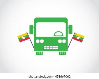 Myanmar Bus Public Transportation