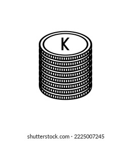 Myanmar Currency Symbol, Myanmar Kyat Icon, MMK Sign. Vector Illustration