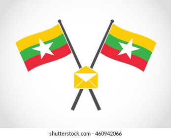 Myanmar Emblem Secret Mail