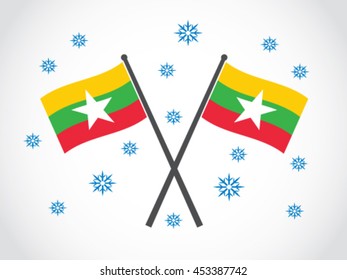 Myanmar Emblem Snow Winter