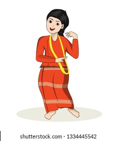 Myanmar Girl Dance, Traditional, Culture