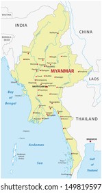 Myanmar Map