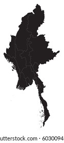 Myanmar - map