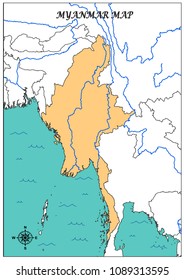 Myanmar map Geo wallpaper