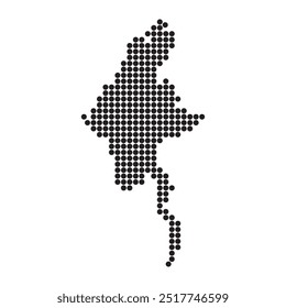 Myanmar mapa ícone vetor ilustração modelo design