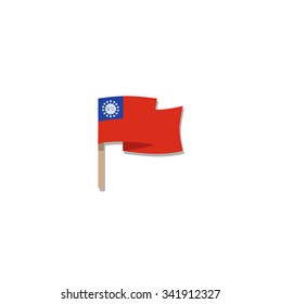 Myanmar national flag. Vector