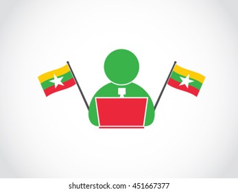 Myanmar Office Worker
