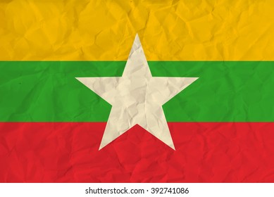 Myanmar paper  flag