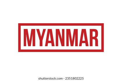 Vector de sellos de goma de Myanmar