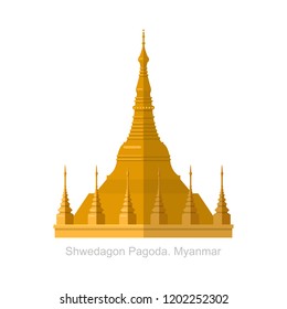 Myanmar travel destination, Yangon symbol,  , tourism concept, culture and architecture, famous landmark
