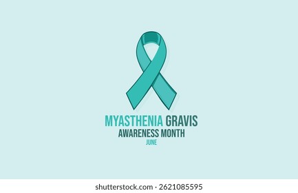 Myasthenia Gravis Awareness Month. achtergrond, banner, kaart, poster, sjabloon. Vectorillustratie.