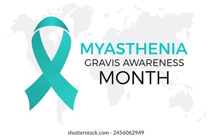 Myasthenia Gravis Awareness Month health awareness vector illustration. Disease prevention vector template for banner, card, background.