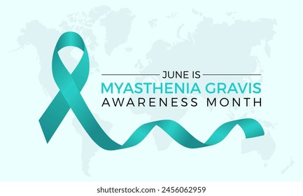 Myasthenia Gravis Awareness Month health awareness vector illustration. Disease prevention vector template for banner, card, background.