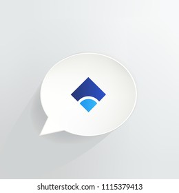 MyBit Token Cryptocurrency Coin Speech Bubble Background