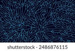 Mycelium Fungus Macro Pattern. Fungus Scientific Medical Research Background. Science Macro Pattern Backdrop. Futuristic Plant Microbiology Healthcare. Vector Illustration.