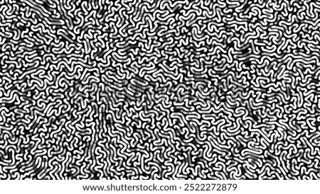 Mycelium Fungus Macro Pattern. Fungus Scientific Medical Research Background. Science Macro Pattern Backdrop. Futuristic Plant Microbiology Healthcare. Vector Illustration.
