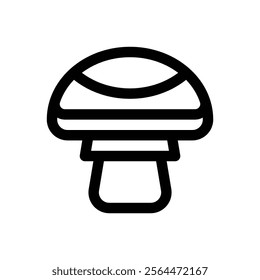 Mycology. Editable stroke vector icon.