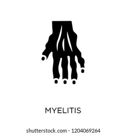 Myelitis icon. Myelitis symbol design from Diseases collection. Simple element vector illustration on white background.