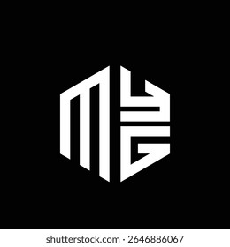 MYG logo MYG icon MYG monogram MYG letter minimalist Circle flat Unique modern abstract logo design.