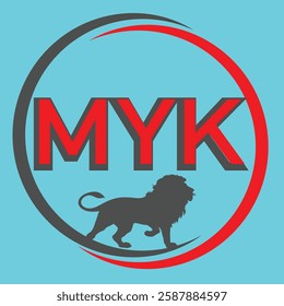 A MYK logo can represent your brand or identity using a clean, memorable, and professional design