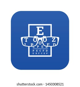 Myopia icon. Simple illustration of myopia vector icon for web